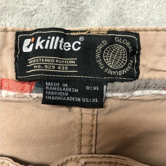 Killtec Taupe Flat Front Shorts Size XL - Picture 4 of 11